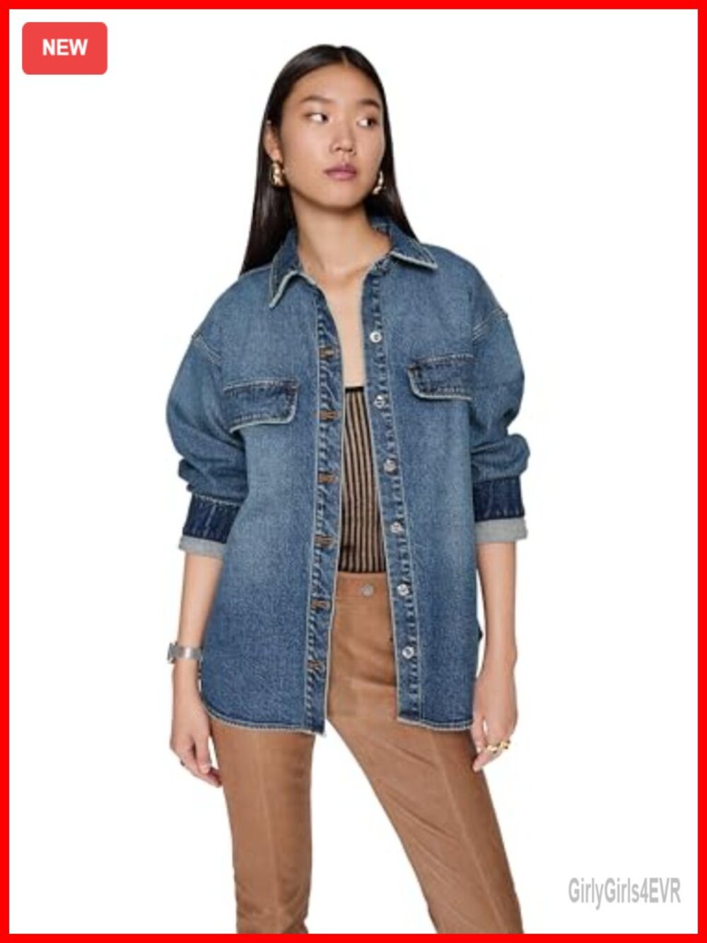 Rebecca Minkoff Jamie Denim Button Down Shirt
